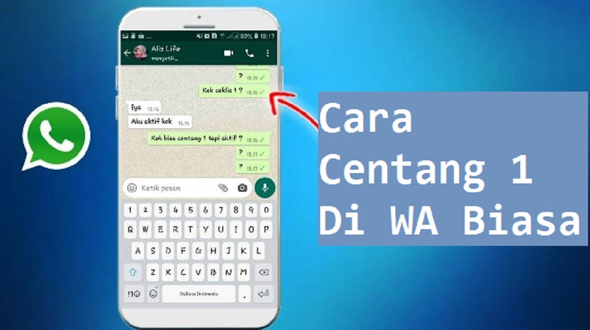 Cara Centang 1 di WA Biasa dengan Blokir Kontak