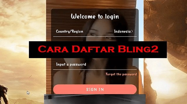 Cara Daftar Bling2 Tanpa Nomor HP