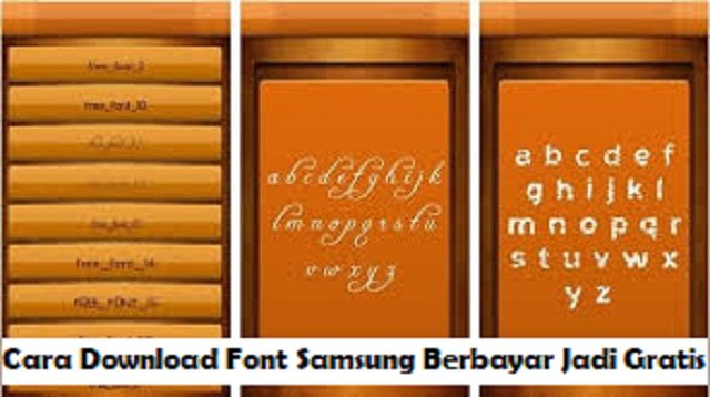 Cara Download Font Samsung Berbayar Jadi Gratis