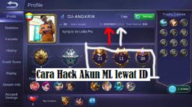 Cara Hack Akun ML Lewat ID