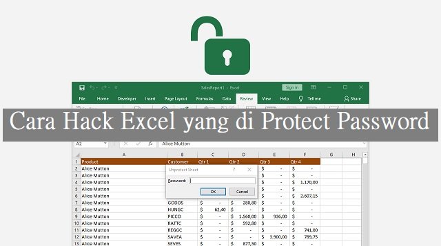 2 Cara Hack Excel yang di Protect Password