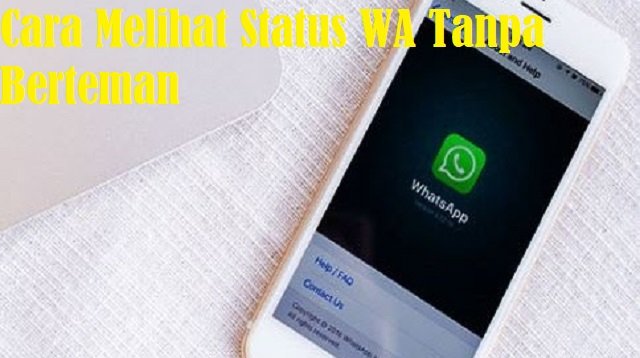 Cara Melihat Status WA Tanpa Berteman