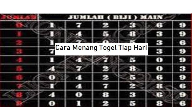 Cara Menang Togel Tiap Hari