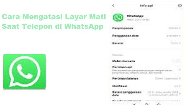 Cara Mengatasi Layar Mati Saat Telepon di WhatsApp