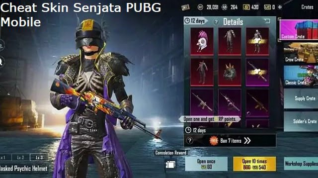 Cheat Skin Senjata PUBG Mobile