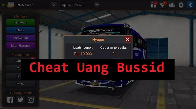 Cheat Uang Bussid dengan Menggunakan Bussid Mod Apk