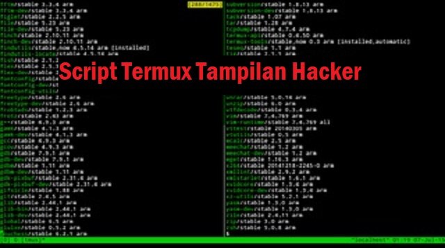Script Termux Tampilan Hacker