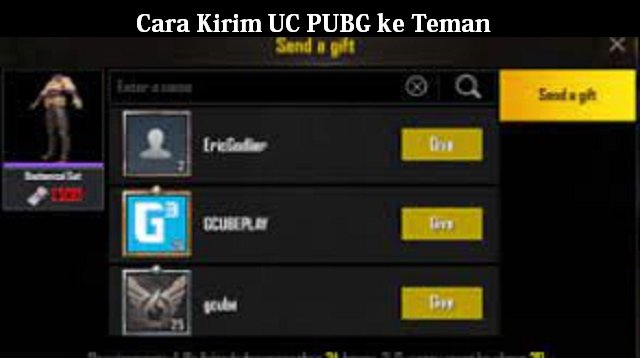 Cara Kirim UC PUBG ke Teman, Mudah dan Cepat
