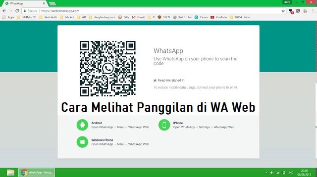 Cara Melihat Panggilan di WA Web Melalui Riwayat Obrolan