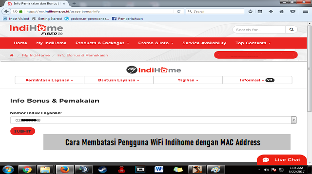 Cara Membatasi Pengguna WiFi Indihome dengan MAC Address