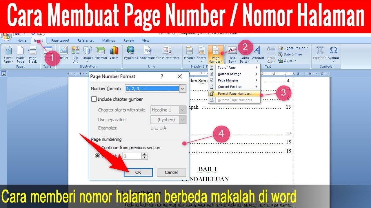 Cara Membuat Halaman di Word untuk Skripsi