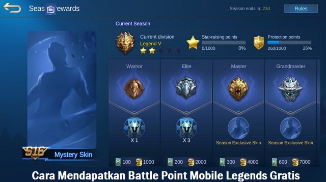 3 Cara Mendapatkan Battle Point Mobile Legends Gratis