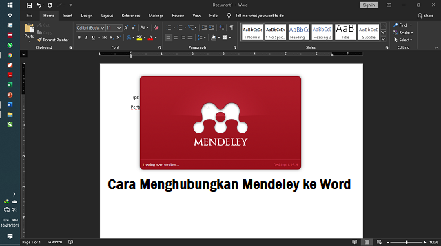 Cara Menghubungkan Mendeley ke Word (Untuk Pemula)