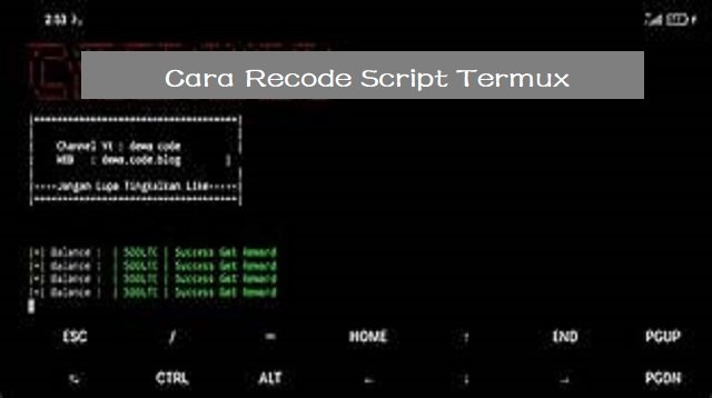 Cara Recode Script Termux