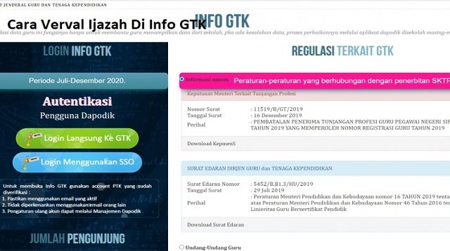 Cara Verval Ijazah di Info GTK, Mudah dan Cepat