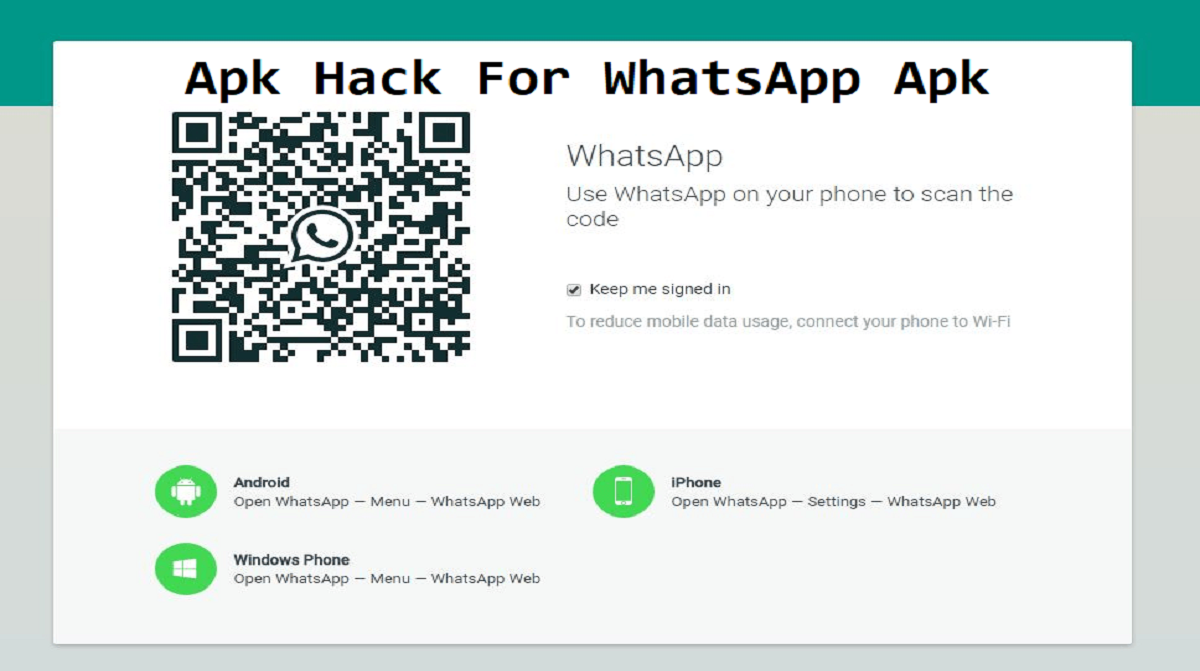 8 Link Download Hack For WhatsApp Apk