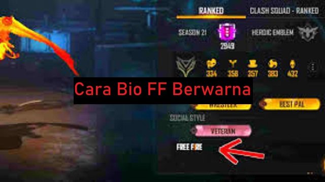 Cara Buat Bio FF Berwarna