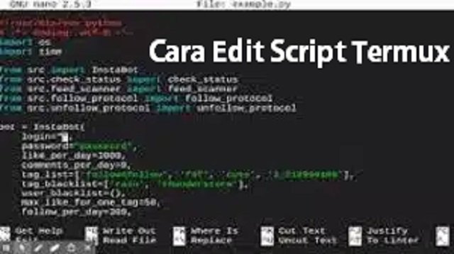 Cara Edit Script Termux