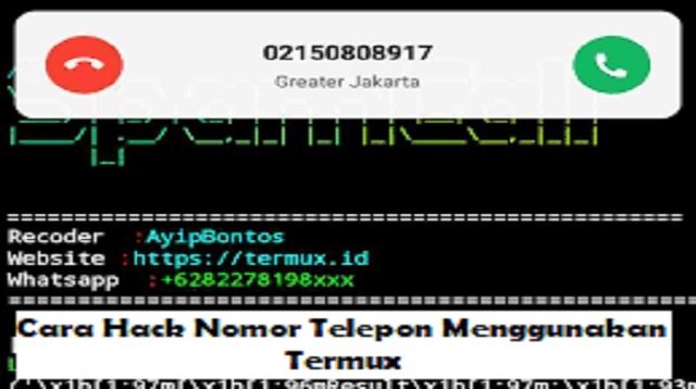 Cara Hack Nomor Telepon Menggunakan Termux (Full Guide)