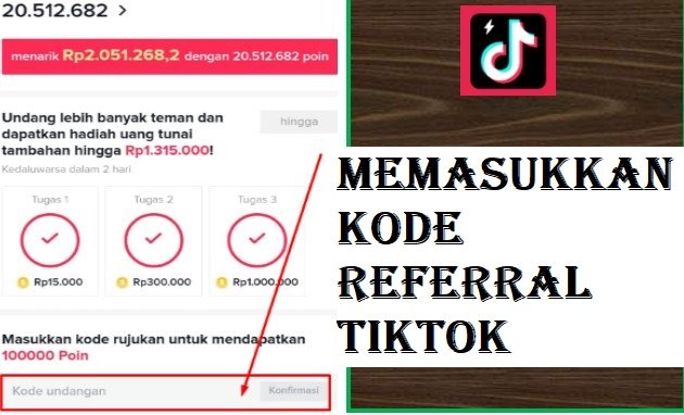Cara Memasukkan Kode Referral TikTok