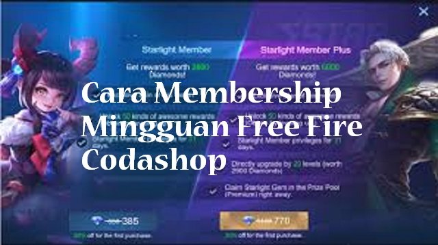 Cara Membership Mingguan Free Fire di Codashop