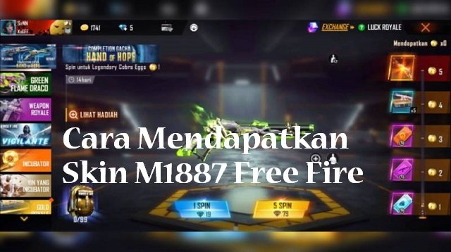 Cara Mendapatkan Skin M1887 Free Fire