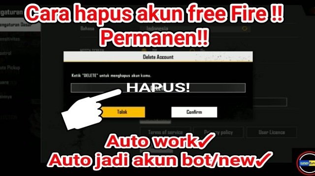 Cara Menghapus Akun Free Fire Secara Permanen