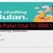 Cara Paket Chat Tri 5000 1 Bulan 7 Link Config FF Auto Headshot, Diamond & Bundle Gratis
