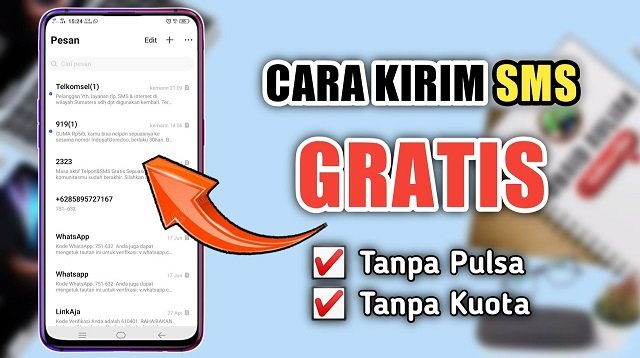 2 Cara SMS Gratis Tanpa Pulsa dan Kuota