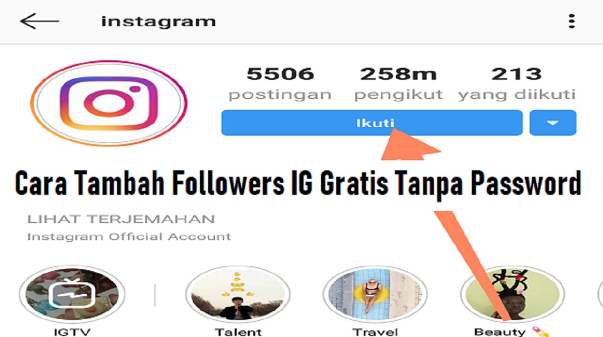 3 Cara Tambah Followers IG Gratis Tanpa Password