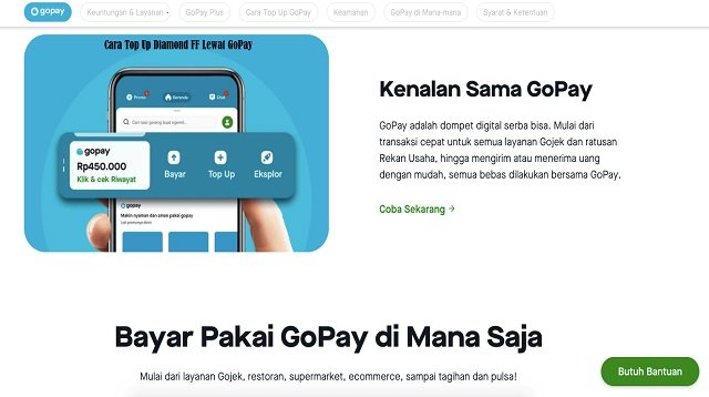 Cara Top Up Diamond FF Lewat GoPay (Resmi)