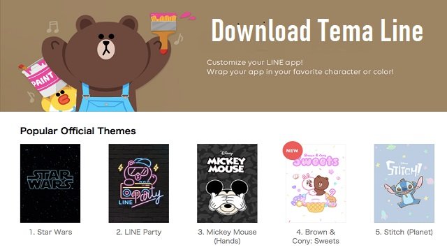 40 Link Download Tema Line Gratis Untuk Android dan iOS (Tanpa Aplikasi)