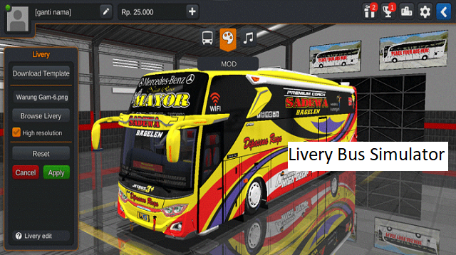 Link Download Livery Bus Simulator Indonesia (BUSSID) Terbaru