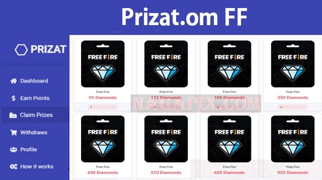 Prizat.com FF, Cara Mudah Dapat Diamond FF Gratis