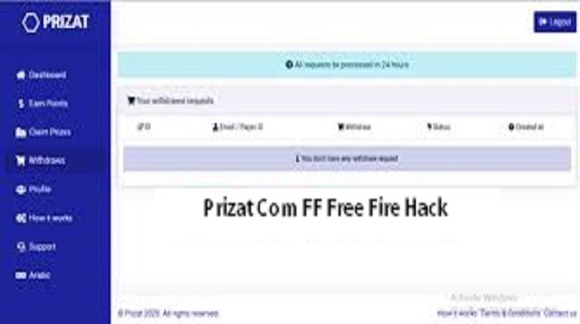 Prizat Com FF Free Fire Hack, Cara Mudah Dapat Diamond FF Gratis